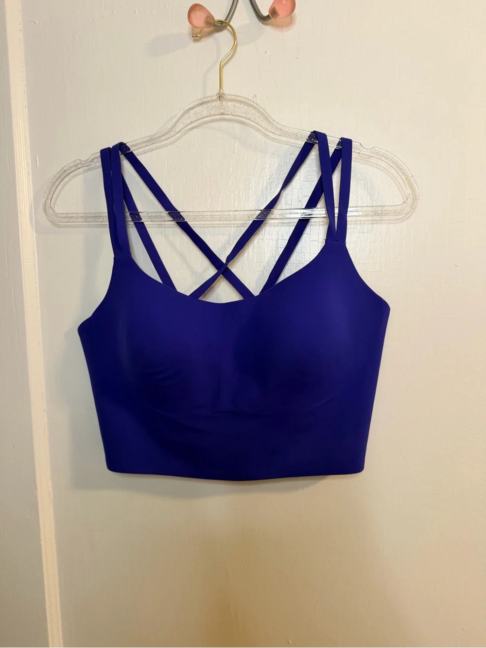 NWT aerie Strappy Sports Bra in Royal Blue